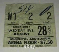 Sly, The Family Stone Concert Ticket Stub Nashville, Tn. August 28,1974 Make Offer