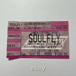 Soulfly Downset Primer 55 Slaves On Dope Club Rio Concert Ticket Stub Vtg 2000
