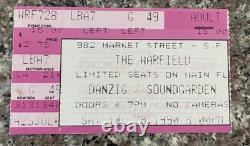 Soundgarden The Warfield 1991 Concert Ticket Stub Danzig / Rock & Pop