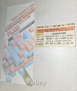Squarepusher Chicago CONCERT STUB and RARE CANCELLED TOUR EVENT FLYER