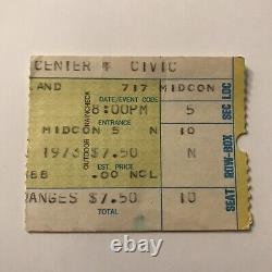 Steve Miller Band Civic Center Concert Ticket Stub Collectible Vintage 1973