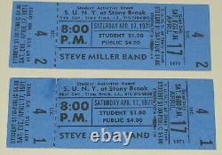Steve Miller Band / Don Cooper Concert Ticket Stub April 17, 1971 Stoney Brook