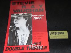 Stevie Ray Vaughan 1985 Japan Tour Book with Ticket Stub Concert Program SRV