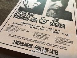 Stevie Ray Vaughan Joe Cocker Concert Ticket Stub Unused & Flyer 6-16-1990