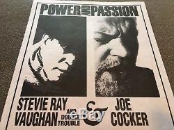 Stevie Ray Vaughan Joe Cocker Concert Ticket Stub Unused & Flyer 6-16-1990