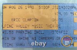 Stevie Ray Vaughan Last Concert Ticket Stub & Day After News August 26th, 1990