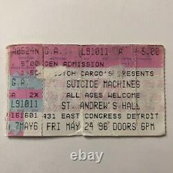 Suicide Machines St Andrews Hall Detroit MI Concert Ticket Stub Vintage 1996
