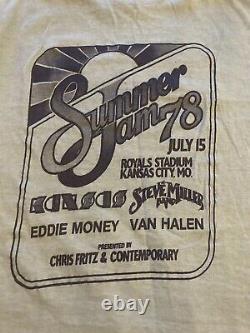 Summer Jam'78 concert t-shirt & ticket stub