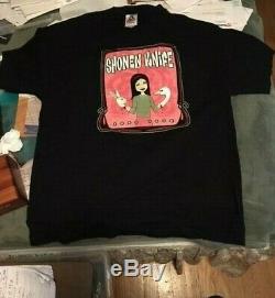 Super-awesome 2003 Shonen Knife XL Concert Tshirt+2 Concert Ticket Stubs-new