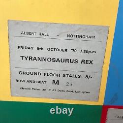 T-Rex Tyrannosaurus Rex 1970 vintage concert ticket original stub UK Marc Bolan