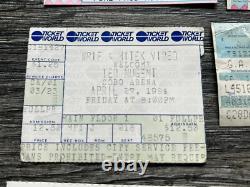 TED NUGENT Ticket Stub 21pc Lot MICHIGAN 1984 1985 1986 1990 1994 1996 to 2018