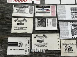 TED NUGENT Ticket Stub 21pc Lot MICHIGAN 1984 1985 1986 1990 1994 1996 to 2018
