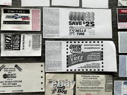TED NUGENT Ticket Stub 21pc Lot MICHIGAN 1984 1985 1986 1990 1994 1996 to 2018