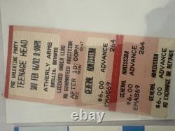 TEENAGE HEAD- Lot Of 7 Vintage Concert Tickets 1980-2005