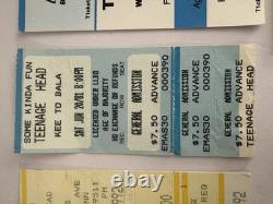 TEENAGE HEAD- Lot Of 7 Vintage Concert Tickets 1980-2005