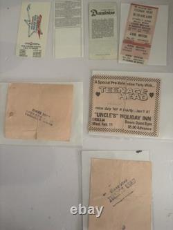TEENAGE HEAD- Lot Of 7 Vintage Concert Tickets 1980-2005