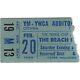 The Beach Boys With Glen Campbell Concert Ticket Stub Ottawa Canada 2/20/65 Rare