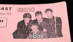 THE BEATLES 1964 Ticket Stub Closed Circuit Telecast Concert March 14 Beach Boys