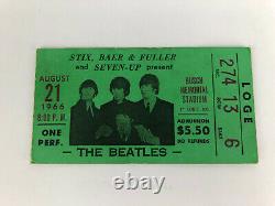 THE BEATLES 1966 Original CONCERT TICKET STUB Busch Stadium in St. Louis