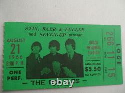 THE BEATLES 1966 Original CONCERT TICKET STUB St. Louis, MO EX++