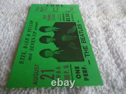 THE BEATLES 1966 Original CONCERT TICKET STUB St. Louis, MO NM