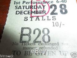 THE BEATLES BEATLES CHRISTMAS SHOW 1963-64 CONCERT TICKET STUB DEC 28 AWESOME