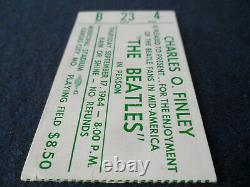 THE BEATLES Original 1964 CONCERT TICKET STUB $8.50 SEAT! Kansas City EX++