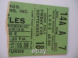 THE BEATLES Original 1964 CONCERT TICKET STUB Dallas, TX EX++