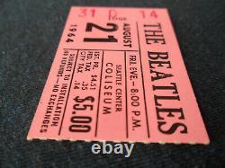 THE BEATLES Original 1964 CONCERT TICKET STUB Seattle EX+