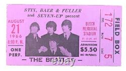 THE BEATLES original concert ticket stub St. Louis, 1966 Great Condition