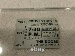 THE DOORS 1968 ASBURY PARK CONVENTION HALL CONCERT TICKET STUB Jim Morrison USA