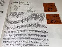 THE DOORS 1971 CONCERT TICKET STUBS CARNEGIE HALL Ray Manzarek Robby Krieger USA