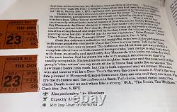 THE DOORS 1971 CONCERT TICKET STUBS CARNEGIE HALL Ray Manzarek Robby Krieger USA