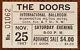 The Doors (band)-jim Morrison-1967 Rare Concert Ticket Stub (washington D. C.)