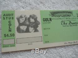 THE DOORS Original 1968 CONCERT TICKET BLANK L. A. Forum EX+