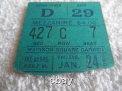 THE DOORS Original 1969 CONCERT TICKET STUB Madison Square Garden EX