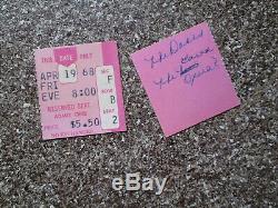 THE DOORS Original Concert Ticket Stub Pair Westbury Music Fair April 19, 1968