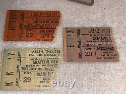 THE GRATEFUL DEAD 3 VINTAGE 1971 CONCERT GIG TICKET STUBS Jerry Garcia Bob Weir