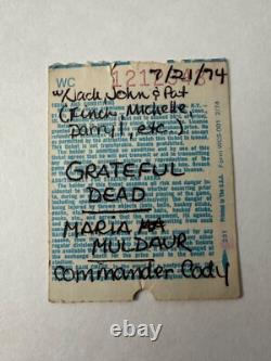 THE GRATEFUL DEAD Hollywood Bowl Concert TICKET STUB July 21, 1974