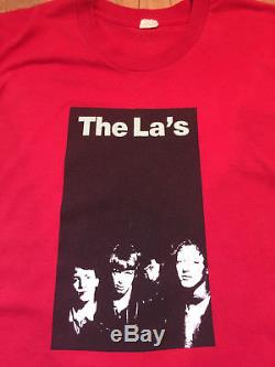 THE LA'S tour concert shirt 1989 RARE retro ORIGINAL + TICKET STUB T-shirt