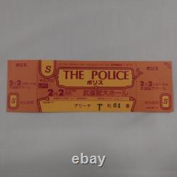 THE POLICE 1981 Japan Concert Nippon Budokan Ticket stub Unused
