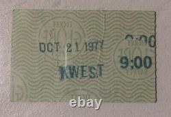 THE RAMONES @ Whisky a go go Oct. 21,1977. Concert ticket stub ULTRA RARE