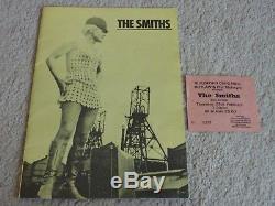 THE SMITHS Meat Is Murder Ultra Rare Concert Programme + Ticket Stub EX/VG