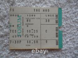 THE WHO 1971 CONCERT TICKET STUB KEITH MOON Los Angeles, CA EX+