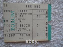 THE WHO 1971 CONCERT TICKET STUB KEITH MOON Los Angeles, CA EX+