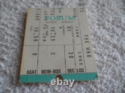 THE WHO 1971 CONCERT TICKET STUB KEITH MOON Los Angeles, CA EX+