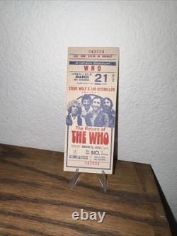 THE WHO 1976 Original CONCERT TICKET STUB Anaheim Stadium KEITH MOO RARE
