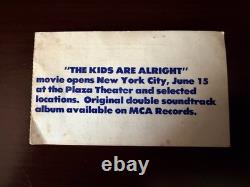 THE WHO 1979 MSG Concert Ticket Stub Madison Square Garden 9/17/79 NYC