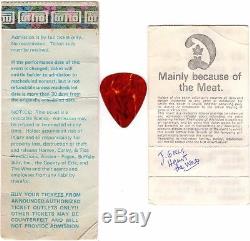 THE WHO Concert Ticket Stubs & guitar pick 1980 1982 TORONTO PETE TOWNSHEND Rare