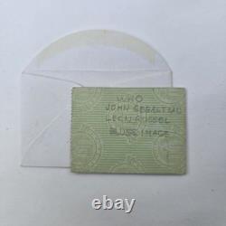 THE WHO Original 1970 CONCERT TICKET STUB Anaheim Stadium KEITH MOON